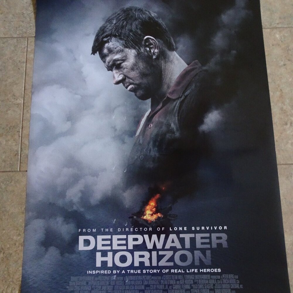 Deepwater Horizon - Movie Poster with Mark Wahlberg as Mike Williams